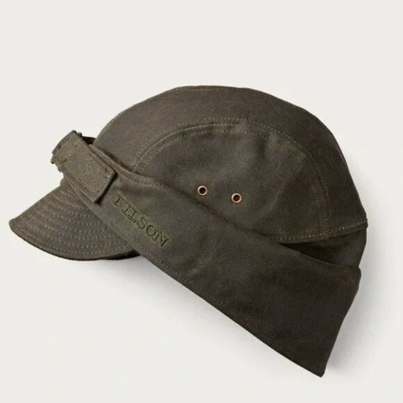 Filson Tin Cloth Wildfowl Hat - Otter Green - Large - Picture 2 of 9